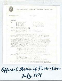 Official Memo of Formation of CU_July 1971